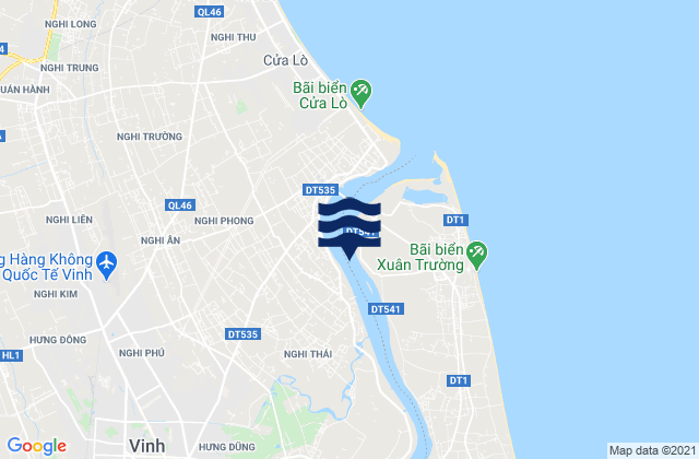 Karte der Gezeiten Thành Phố Vinh, Vietnam