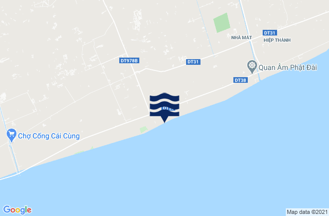 Karte der Gezeiten Thị Trấn Hòa Bình, Vietnam