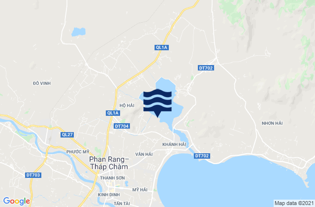 Karte der Gezeiten Thị Trấn Khánh Hải, Vietnam
