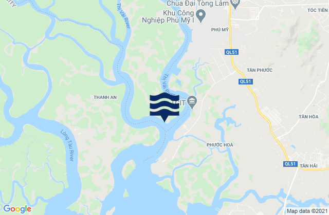 Karte der Gezeiten Thị Trấn Phú Mỹ, Vietnam