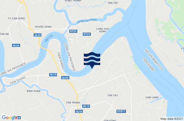 Karte der Gezeiten Thị Xã Gò Công, Vietnam