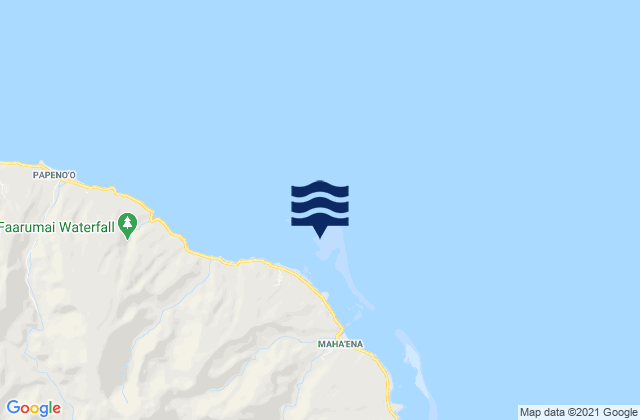 Karte der Gezeiten Tiarei, French Polynesia
