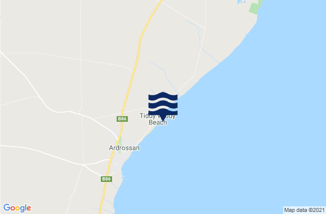 Karte der Gezeiten Tiddy Widdy Beach, Australia