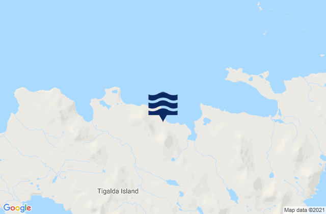 Karte der Gezeiten Tigalda Island, United States