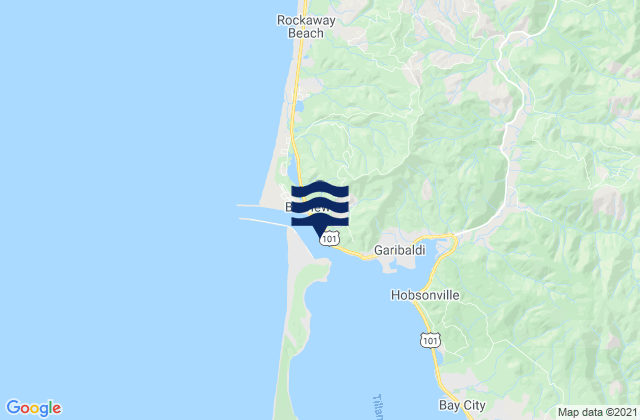 Karte der Gezeiten Tillamook Bay entrance, United States