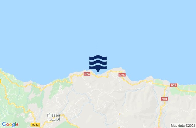 Karte der Gezeiten Timizart, Algeria