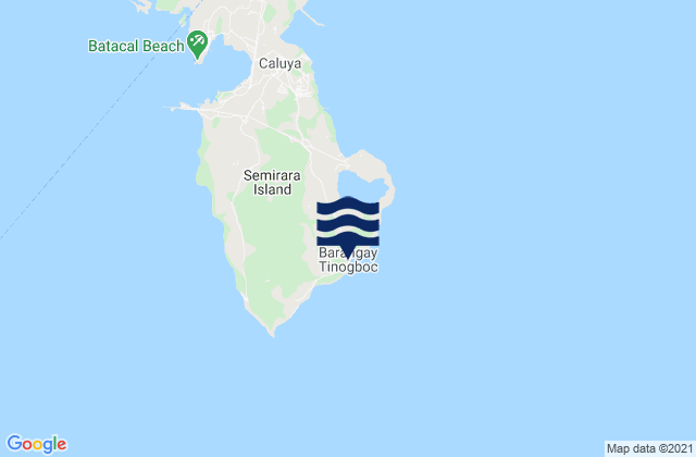 Karte der Gezeiten Tinogboc, Philippines