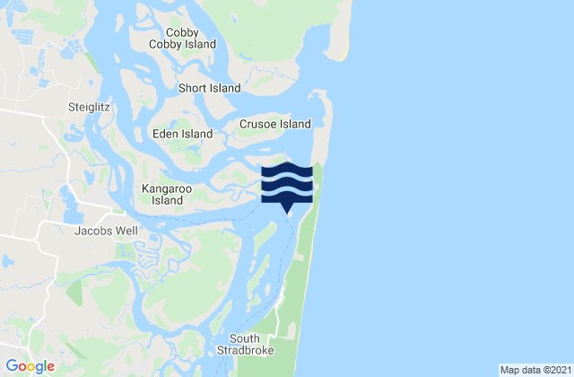 Karte der Gezeiten Tipplers Island, Australia