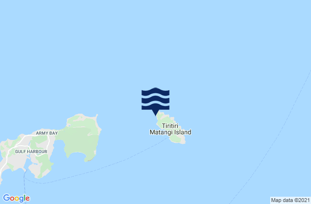 Karte der Gezeiten Tiritiri Matangi Island, New Zealand