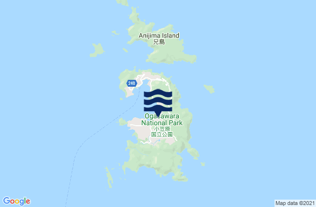 Karte der Gezeiten Titi Sima, Northern Mariana Islands