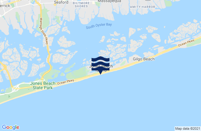 Karte der Gezeiten Tobay Beach, United States