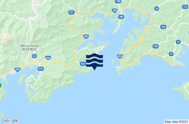 Karte der Gezeiten Todomarino-hana, Japan
