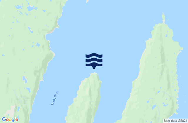 Karte der Gezeiten Tonki Bay, United States