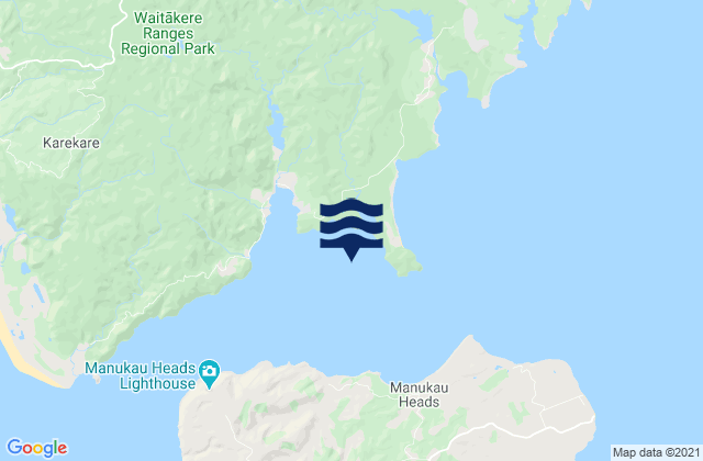Karte der Gezeiten Torea Bay, New Zealand
