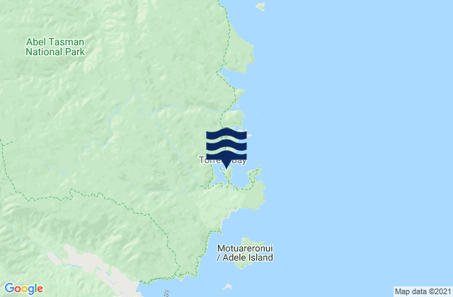 Karte der Gezeiten Torrent Bay, New Zealand