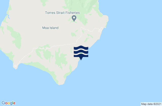 Karte der Gezeiten Torres Strait Island Region, Australia