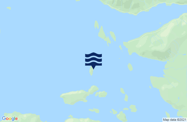 Karte der Gezeiten Toti Island, United States