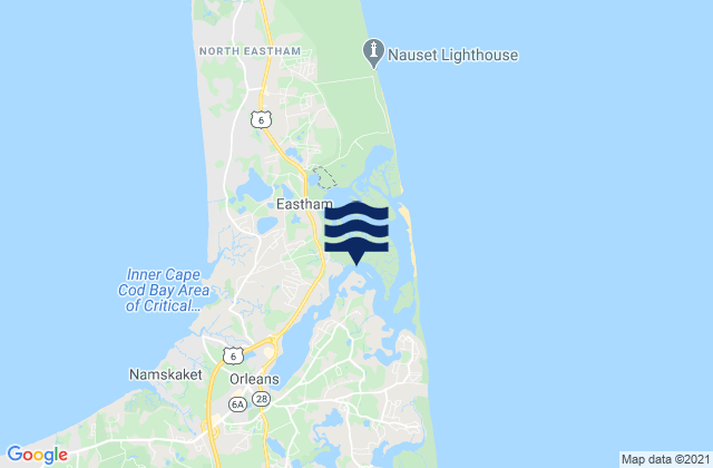 Karte der Gezeiten Town Cove, United States