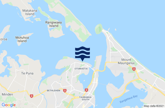 Karte der Gezeiten Town Wharf, New Zealand