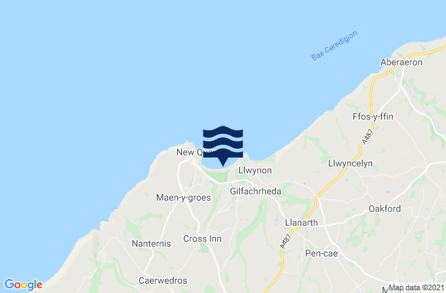Karte der Gezeiten Traeth Gwyn Beach, United Kingdom