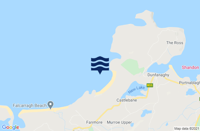 Karte der Gezeiten Tramore Bay, Ireland