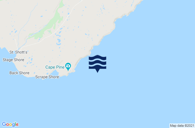 Karte der Gezeiten Trepassey Bay, Canada