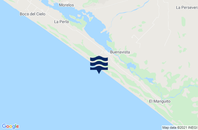 Karte der Gezeiten Tres Picos, Mexico