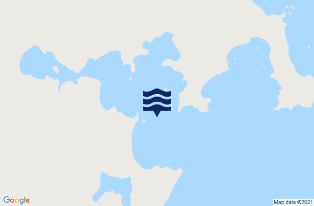 Karte der Gezeiten Trial Bay, Australia