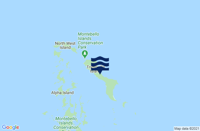 Karte der Gezeiten Trimouille Island, Australia