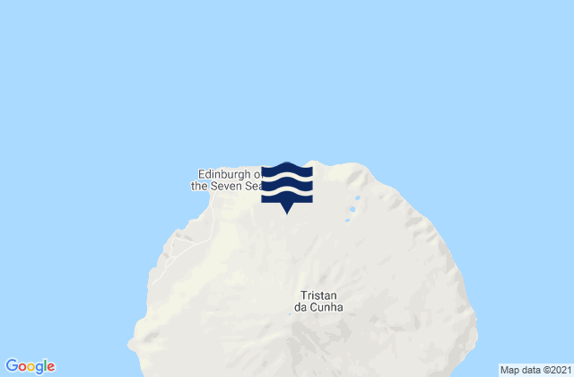 Karte der Gezeiten Tristan da Cunha, Saint Helena