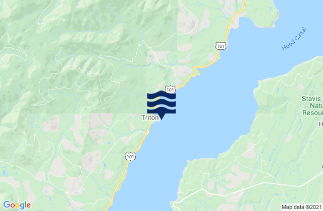 Karte der Gezeiten Triton Head, United States