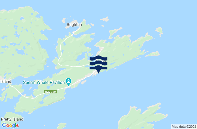 Karte der Gezeiten Triton Island, Canada