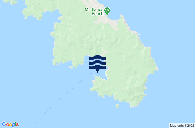 Karte der Gezeiten Tryphena, New Zealand