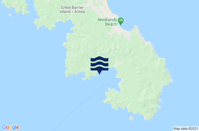 Karte der Gezeiten Tryphena Harbour, New Zealand