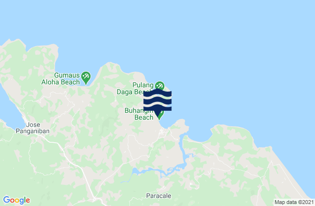 Karte der Gezeiten Tugos, Philippines