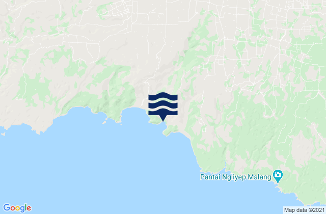 Karte der Gezeiten Tugurejo Satu, Indonesia