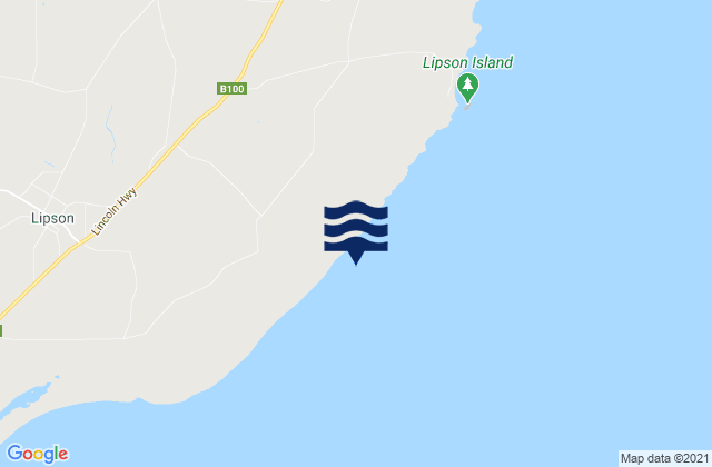 Karte der Gezeiten Tumby Bay, Australia
