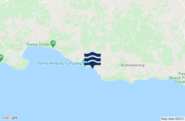 Karte der Gezeiten Tumpakoyot, Indonesia