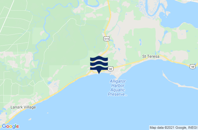 Karte der Gezeiten Turkey Point (St. James Island), United States