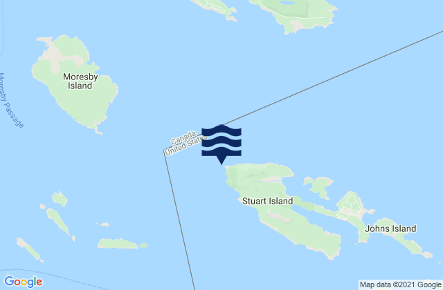 Karte der Gezeiten Turn Point (Stuart Island), United States