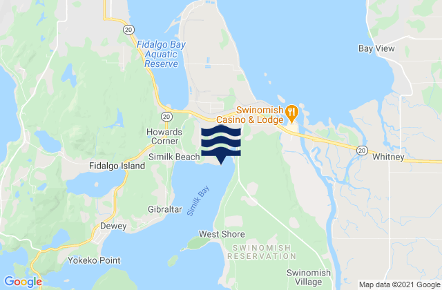 Karte der Gezeiten Turner Bay Similk Bay, United States
