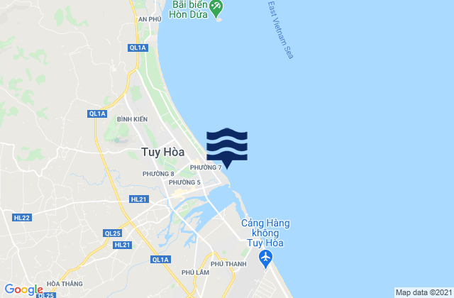Karte der Gezeiten Tuy Hòa, Vietnam