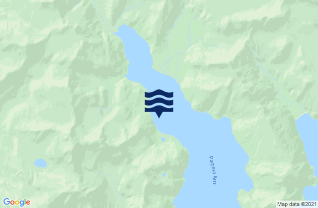 Karte der Gezeiten Two Arm Bay (Harris Bay), United States