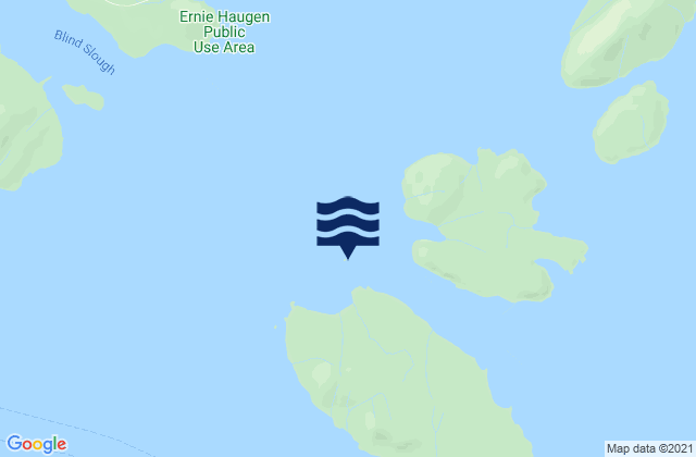 Karte der Gezeiten Two Tree Island, United States