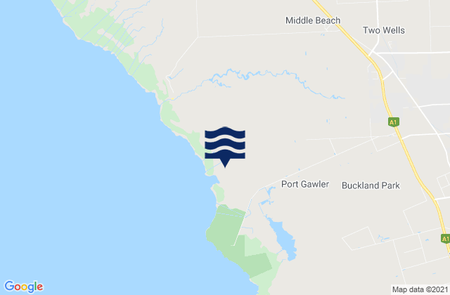 Karte der Gezeiten Two Wells, Australia