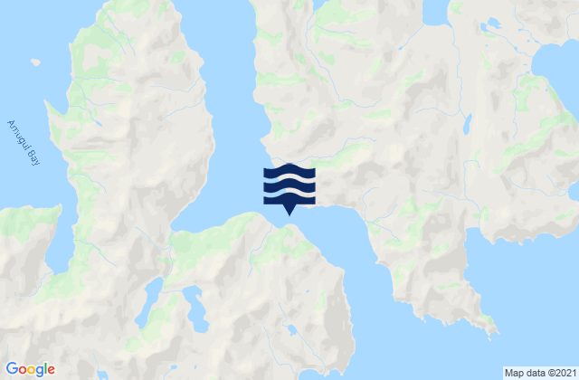 Karte der Gezeiten Udagak Strait (narrows), United States