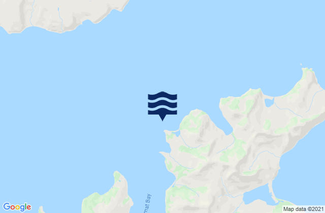 Karte der Gezeiten Udamat Bay Sedanka Island, United States