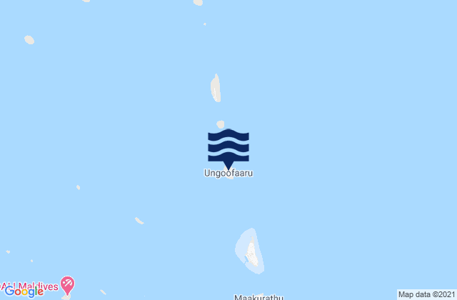 Karte der Gezeiten Ugoofaaru, Maldives
