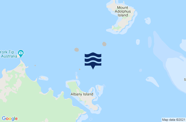 Karte der Gezeiten Ulrica Point, Australia