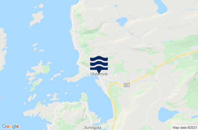 Karte der Gezeiten Ulsteinvik, Norway